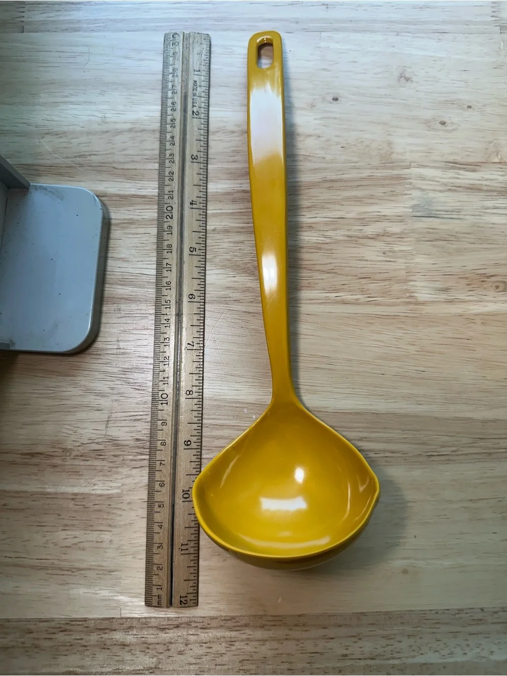 Vintage rare melamine ware Yellow Serving Ladle serving spoon retro